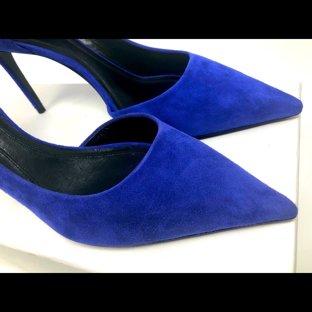 Celine Pointy Lamb Suede Pumps (Brand New) - Picture 4 of 7